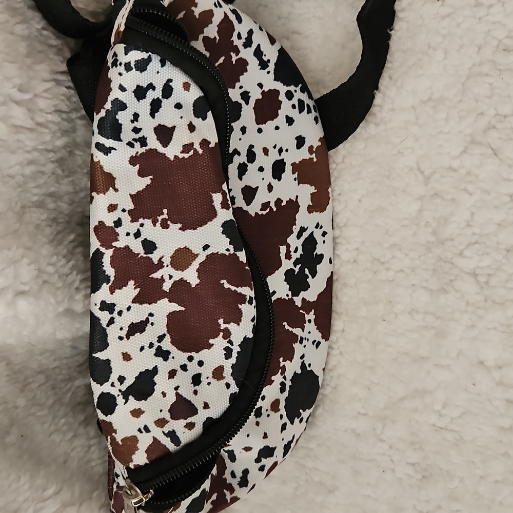 Saddle pommel bag in cow canvas fabric